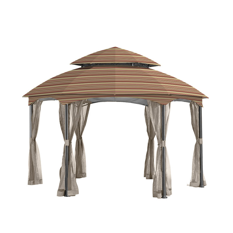 Garden Winds Heritage Hexagon Gazebo Replacement Canopy ...