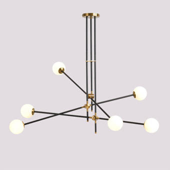Astra 3 Light Sputnik Modern Linear Chandelier