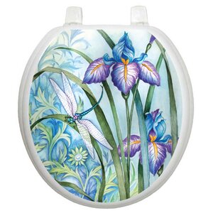 Themes Iris Beauty Toilet Seat Decal