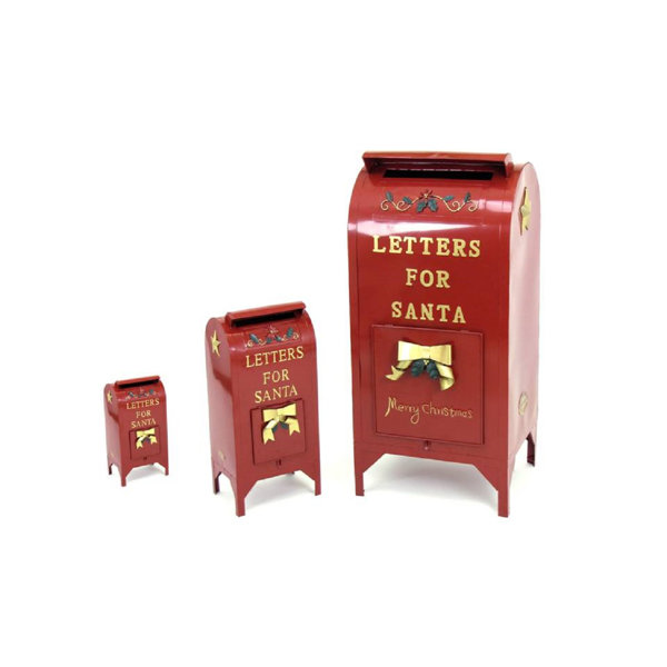 Red POST BOX FAIRY GARDEN Mini Miniature Furniture Dollhouse Modern Letter Decor 