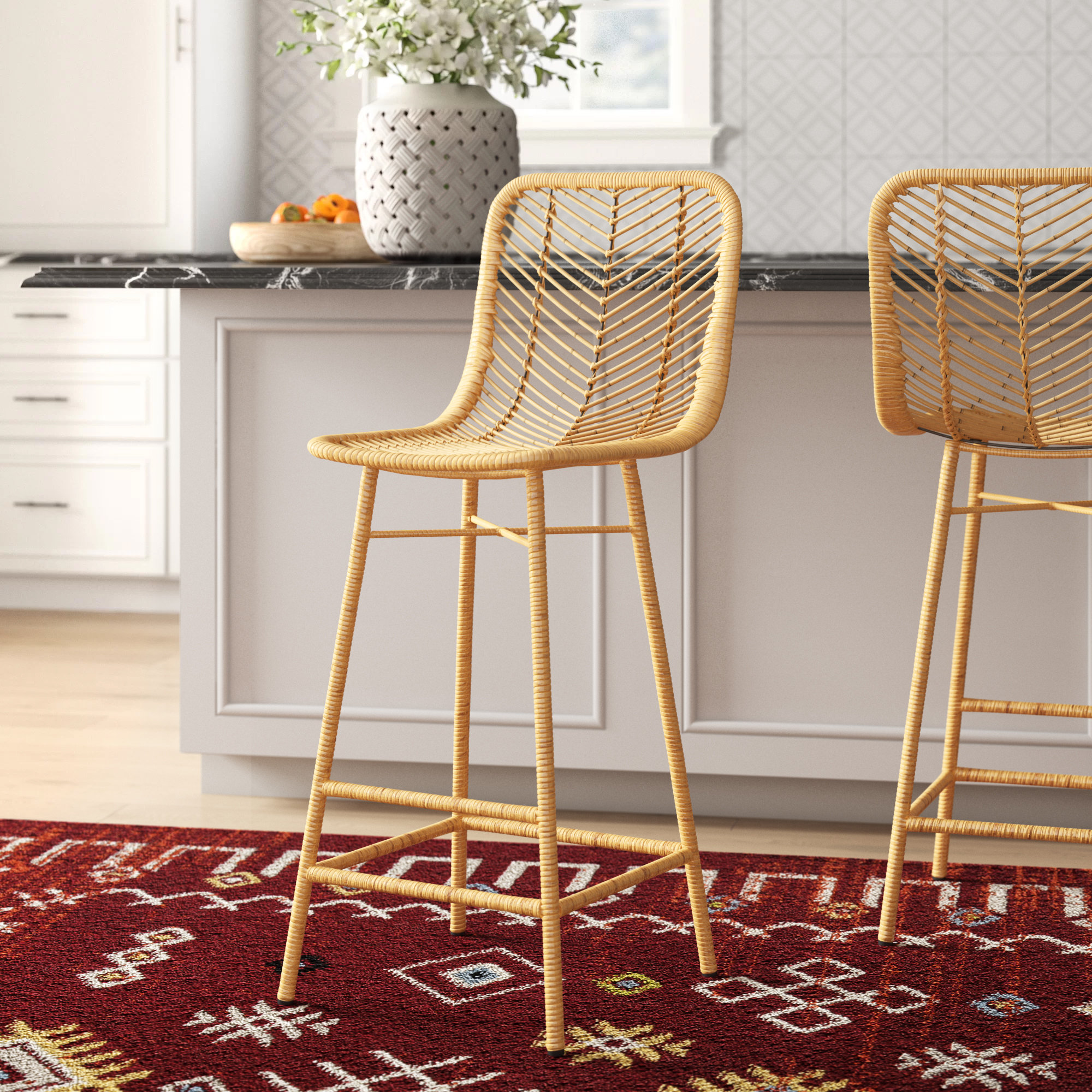 rattan counter stools