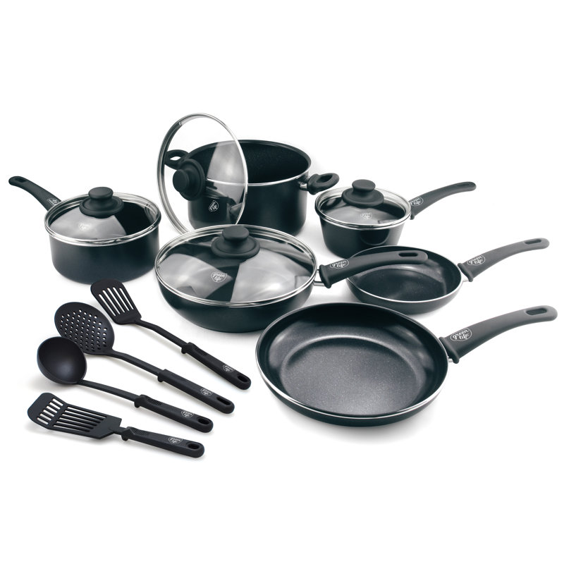 Greenlife 14 Piece Ceramic Non Stick Cookware Set Reviews Wayfair