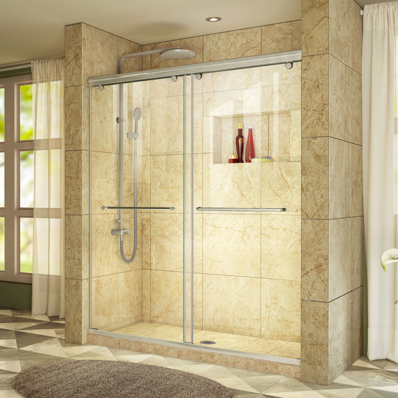 Dreamline Charisma 56 W X 76 H Bypass Semi Frameless Shower Door With Clearmax Technology Reviews Wayfair