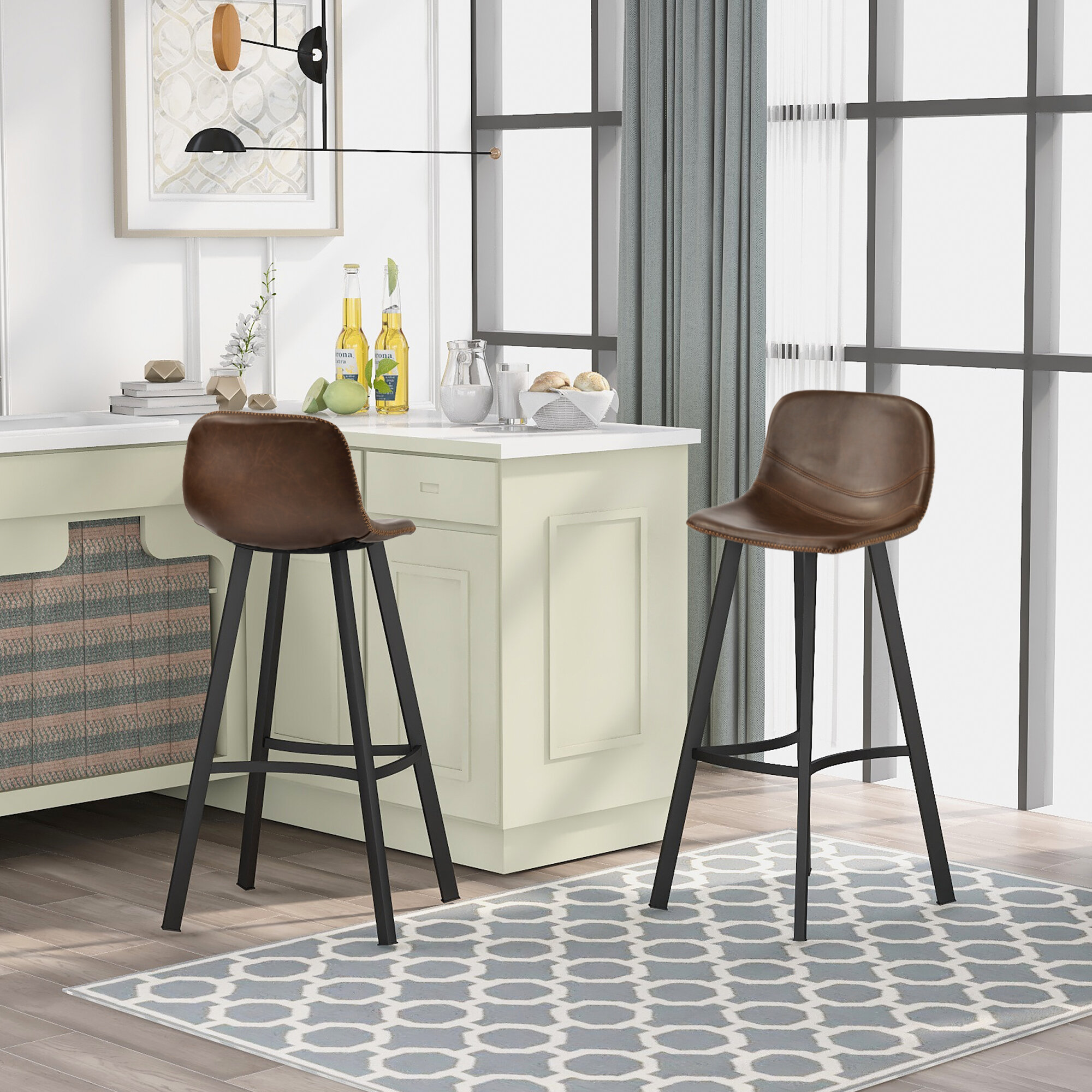 17 Stories Goodhill 288 Bar Stool Wayfair