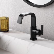 TURS Black Bathroom Sink Faucet Tall Faucets Single Handle One Hole Bathroom Lavatory Vanity Faucet.FB006BK-G 