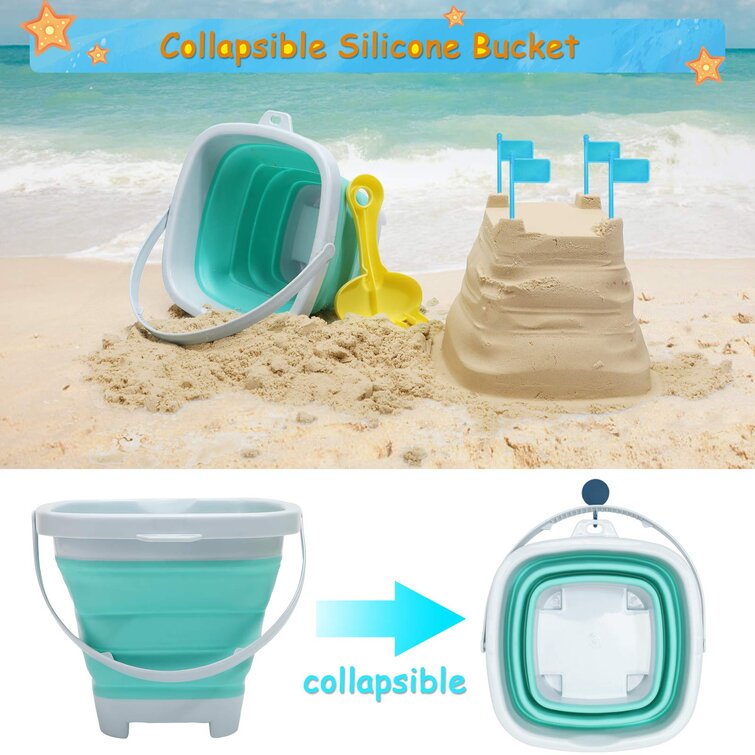 Animal Sand Molds Molds Summer Beach Castle Kit Outdoor Toys for Boys & Girls Watering Can Bucket Shovel Tool Kit Decsun 25pcs Beach Toys Sand Toys Set for Kids with Water Wheel 