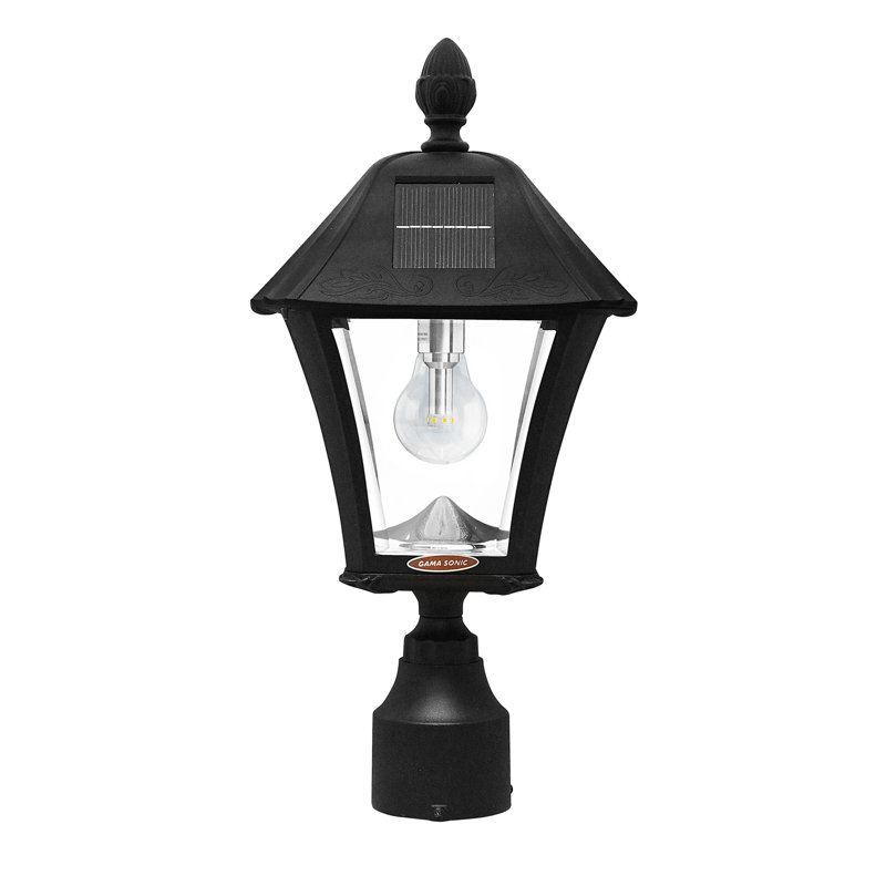 Fleur De Lis Living Seyler Bulb Solar Lamp Wall Pier 3 Fitter