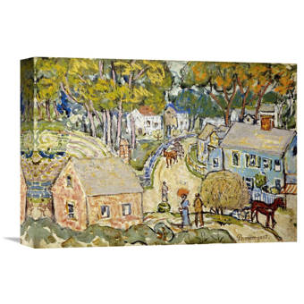 Global Gallery A New England Village By Maurice Brazil