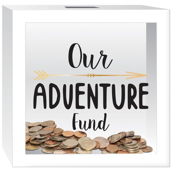Holiday Fund Travel Fund Savings Box Adventure Fund Box Personalized Drop Box Travel Money Box Honeymoon Fund Box Money Box