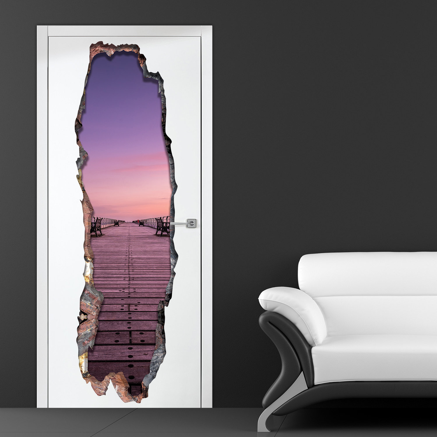Ebern Designs 3d Serenity Door Mural Wall Decal Wayfair