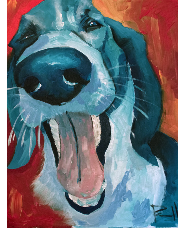 Winston Porter Ralph The Happy Dog Framed Painting Print On