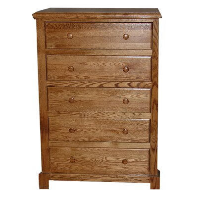 Arbuckle 5 Drawer Chest Loon Peak Color Golden Oak