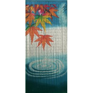Serenity Water Ripple Bamboo Beaded Single Curtain Panel