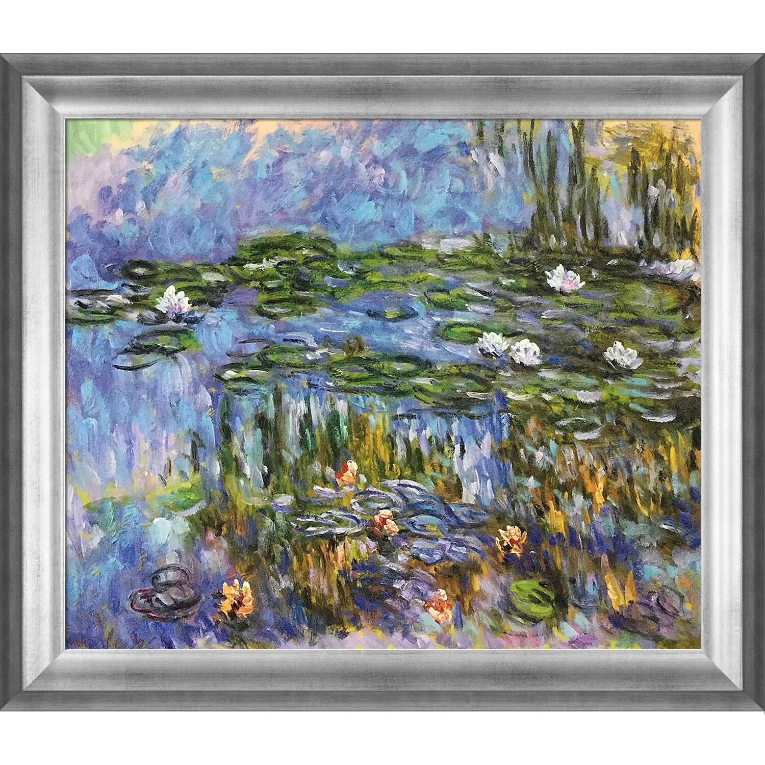 Vault W Artwork Water Lillies by Claude Monet - Picture Frame Painting ...