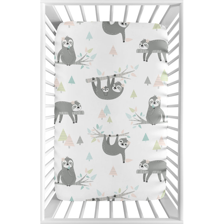 sloth crib sheets