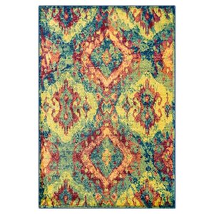 Madeline Blue/Yellow Area Rug