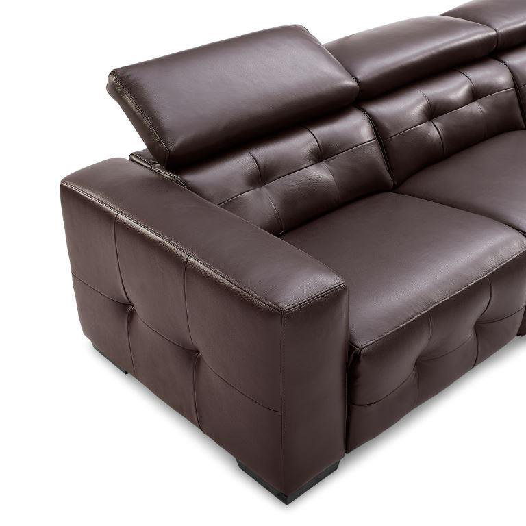 Orren Ellis Bulkley Symmetrical Leather Reclining Sectional Wayfair