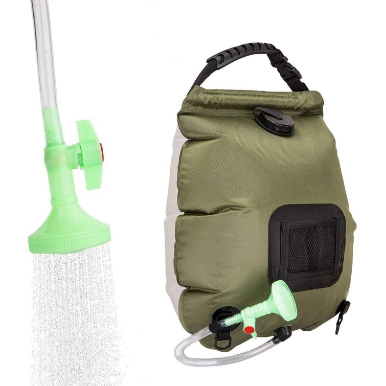 Portable Camping Outdoor Shower Bag 5 gallons/20L for Outdoor Traveling Hiking 