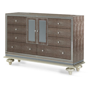 Hollywood Swank 9 Drawer Combo Dresser by Michael Amini (AICO)