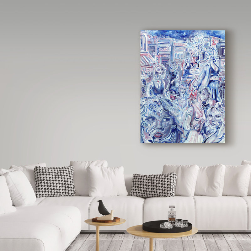 Trademark Art The Sunday Sisters Acrylic Painting Print On