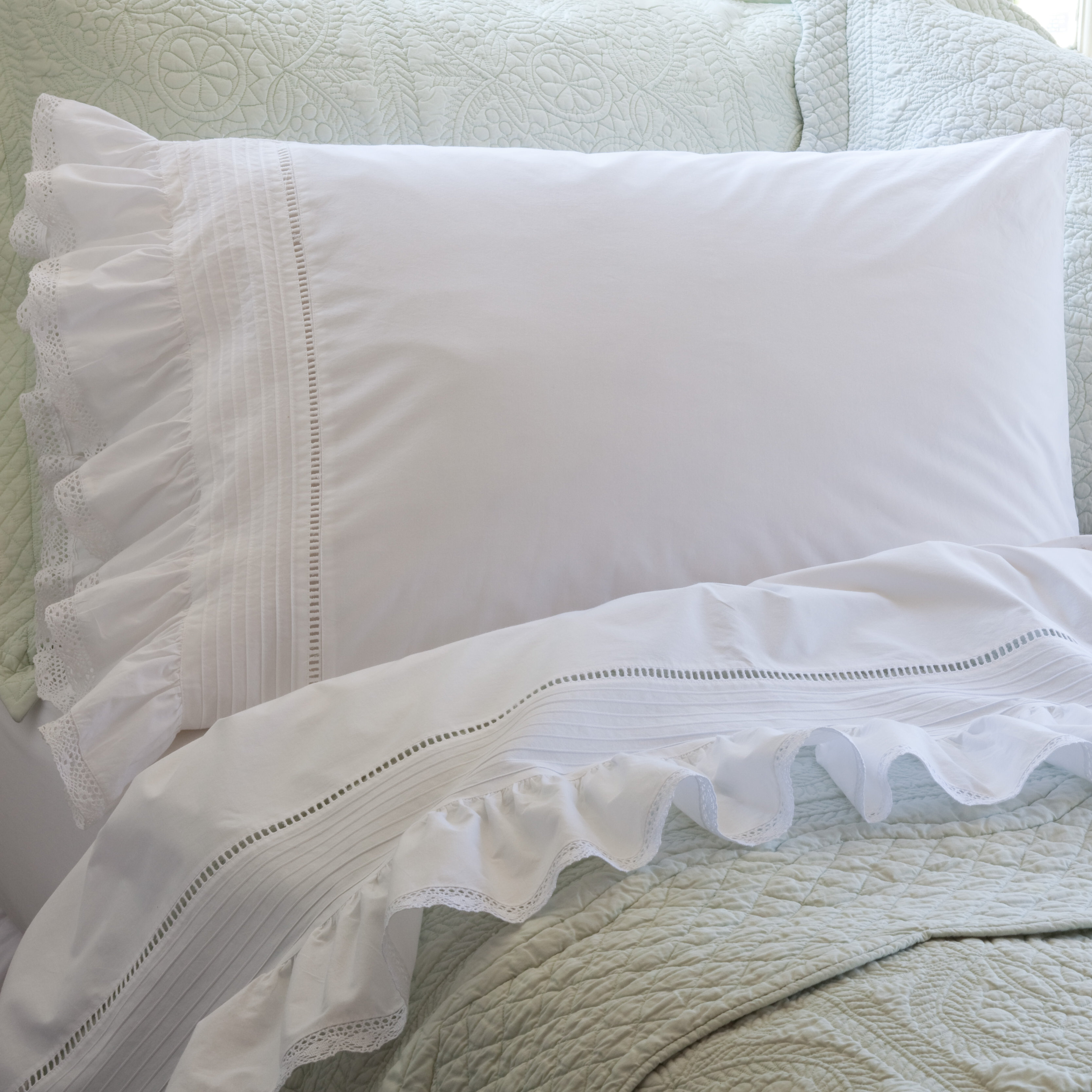 House of Hampton® Sheppard Crochet 300 Thread Count 100 Cotton Percale