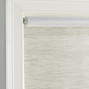 Wayfair Basics Cordless Privacy Jute Gray Roller Shade