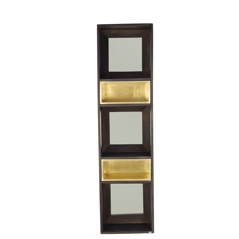 World Menagerie Cochecton Wood Eclectic Accent Wall Mirror With