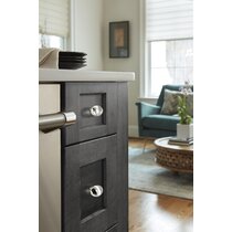 Grey & White Stone Knob in Geometric Shape Knob Dresser Drawer Kitchen Cabinet