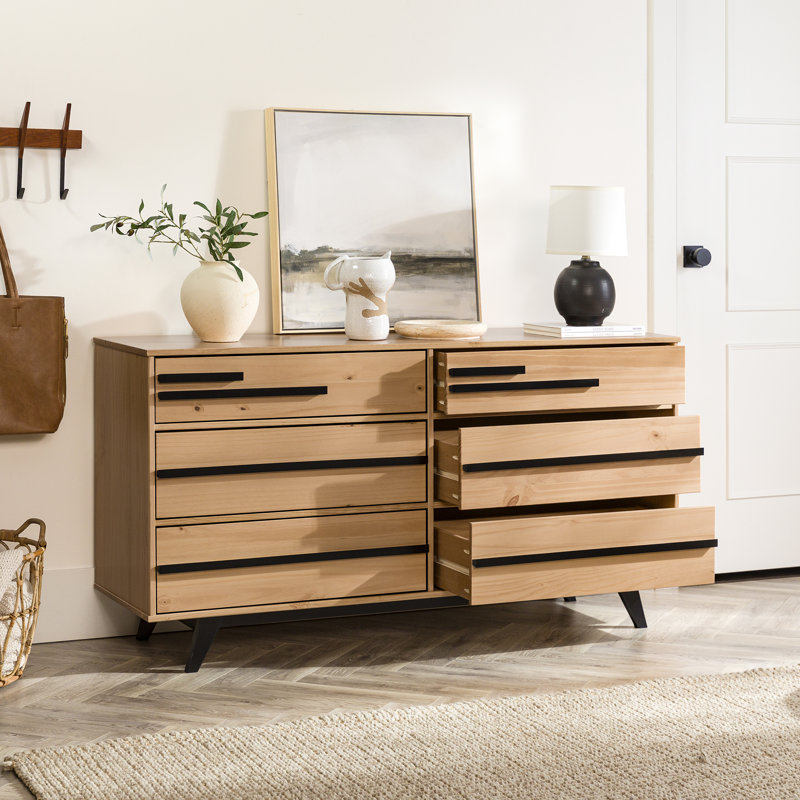 Wade Logan® Amiliya 6 - Drawer Dresser & Reviews | Wayfair