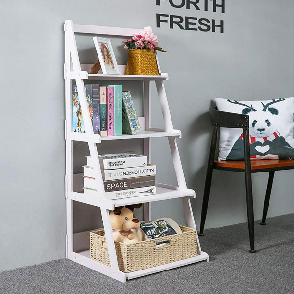 Rosalind Wheeler Naia 4 Tier Wood And Plastic Storage Rack Etagere Bookcase Wayfair 8 pcs black abs connectors: