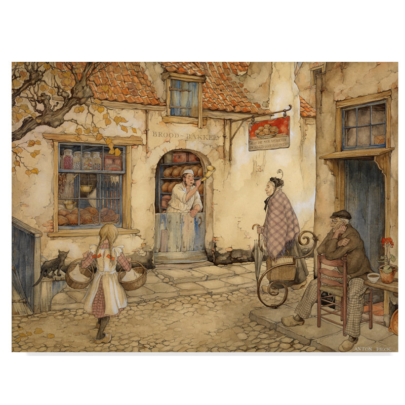 Trademark Art Out The Kitchen Door Acrylic Painting Print On