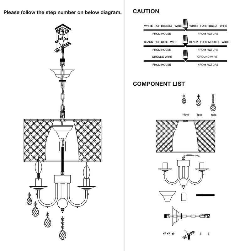 House of Hampton® Adarious 4 - Light Dimmable Drum Chandelier & Reviews ...