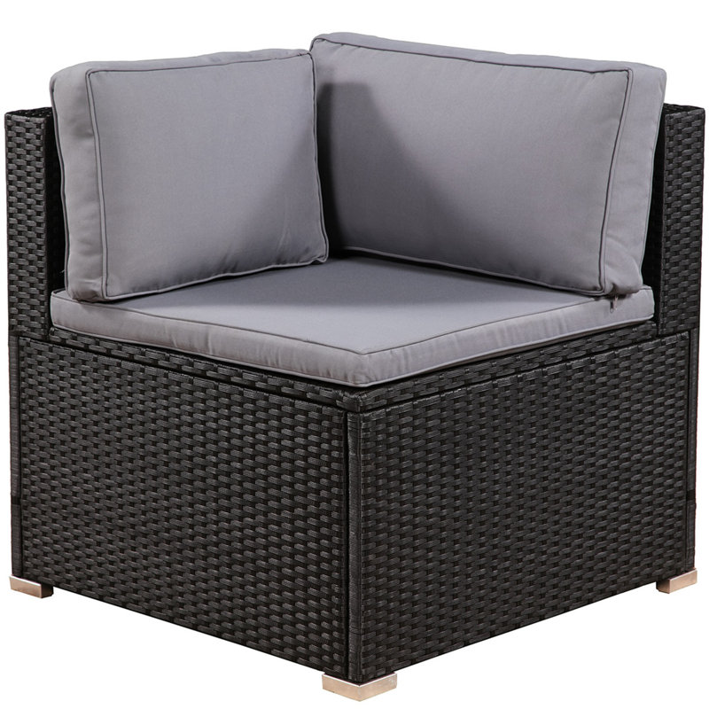 Latitude Run Deaven Patio 7 Piece Sectional Seating Group With Cushions Wayfair