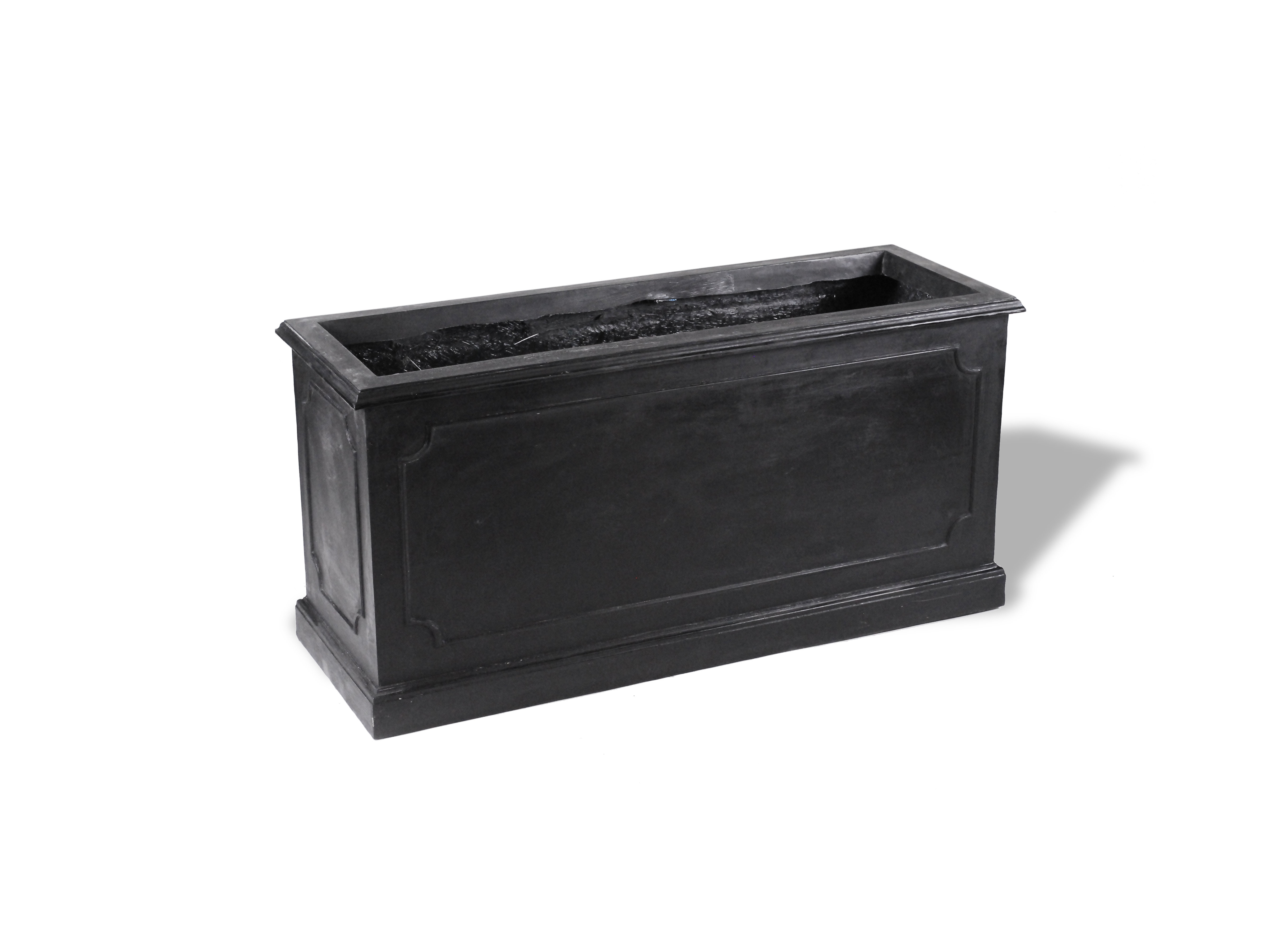 Paneled Resin Stone Planter Box