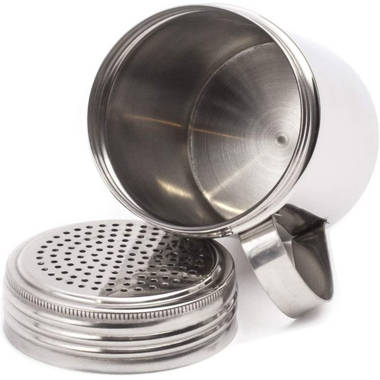 OXINGO Stainless Steel Dredge Shaker Ideal For Salt, Spice, Sugar (2, 10 Oz  With Handle) | Wayfair