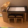 emilio kids 3 piece arts and crafts table and stool set