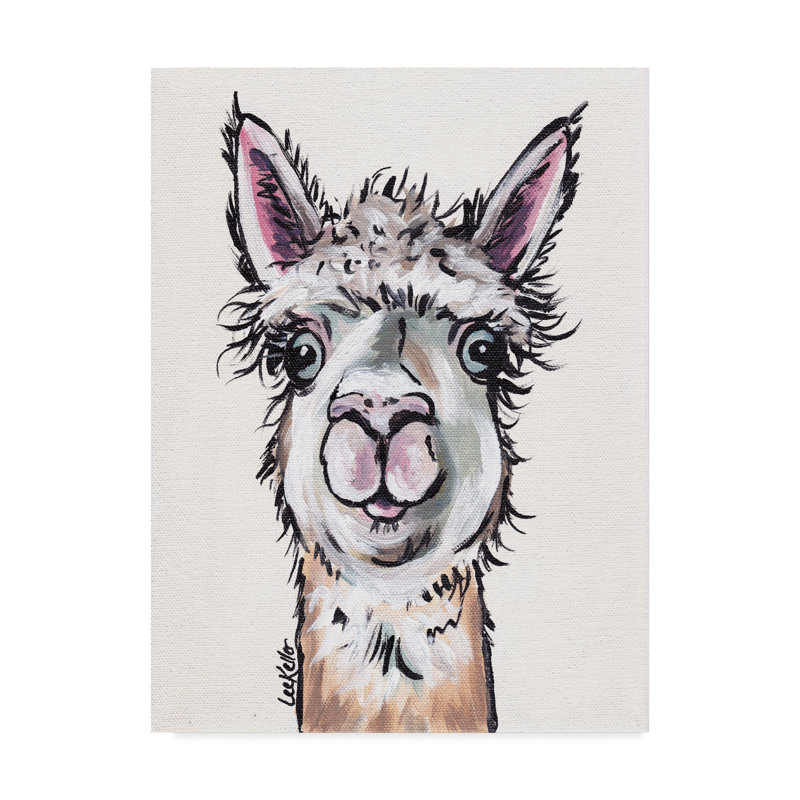 Bungalow Rose Alpaca Maggie Acrylic Painting Print On Wrapped