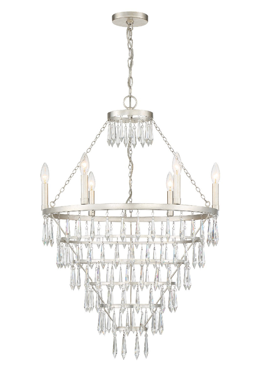 House of Hampton® Higbee 6 Light Dimmable Tiered Chandelier Wayfair