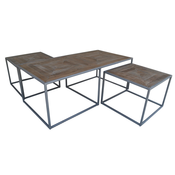 Caryn Nest 3 Piece Coffee Table Set Caryn Nest 3 Piece Coffee Table Set