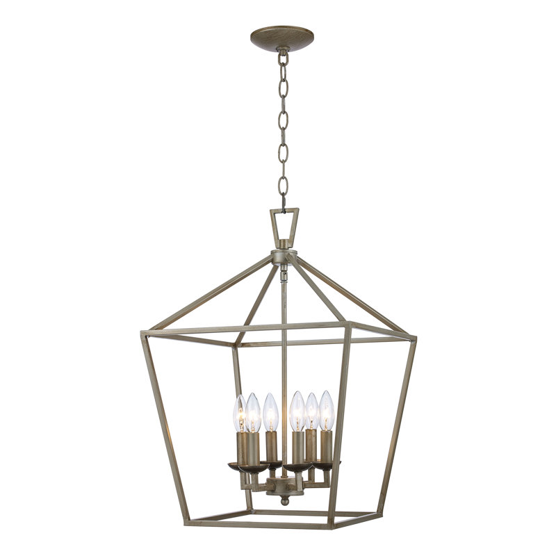 carmen 6 light geometric pendant