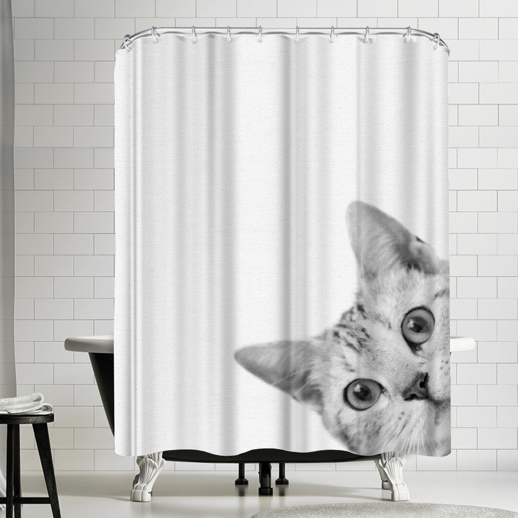 cat shower curtain amazon