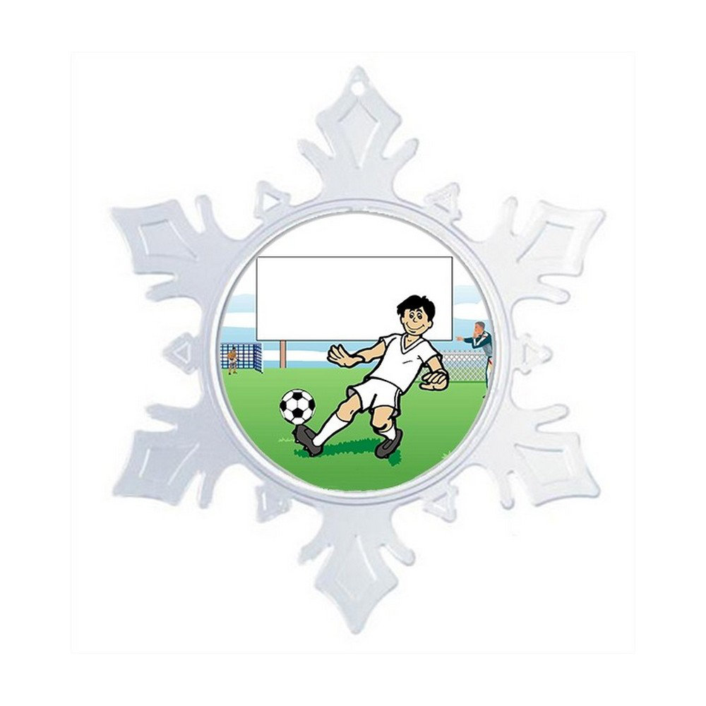 The Holiday Aisle® Personalized NTT Cartoon Snowflake Soccer Player