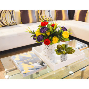 Artificial Ranunculus and Fillers Mixed Flowers Bush