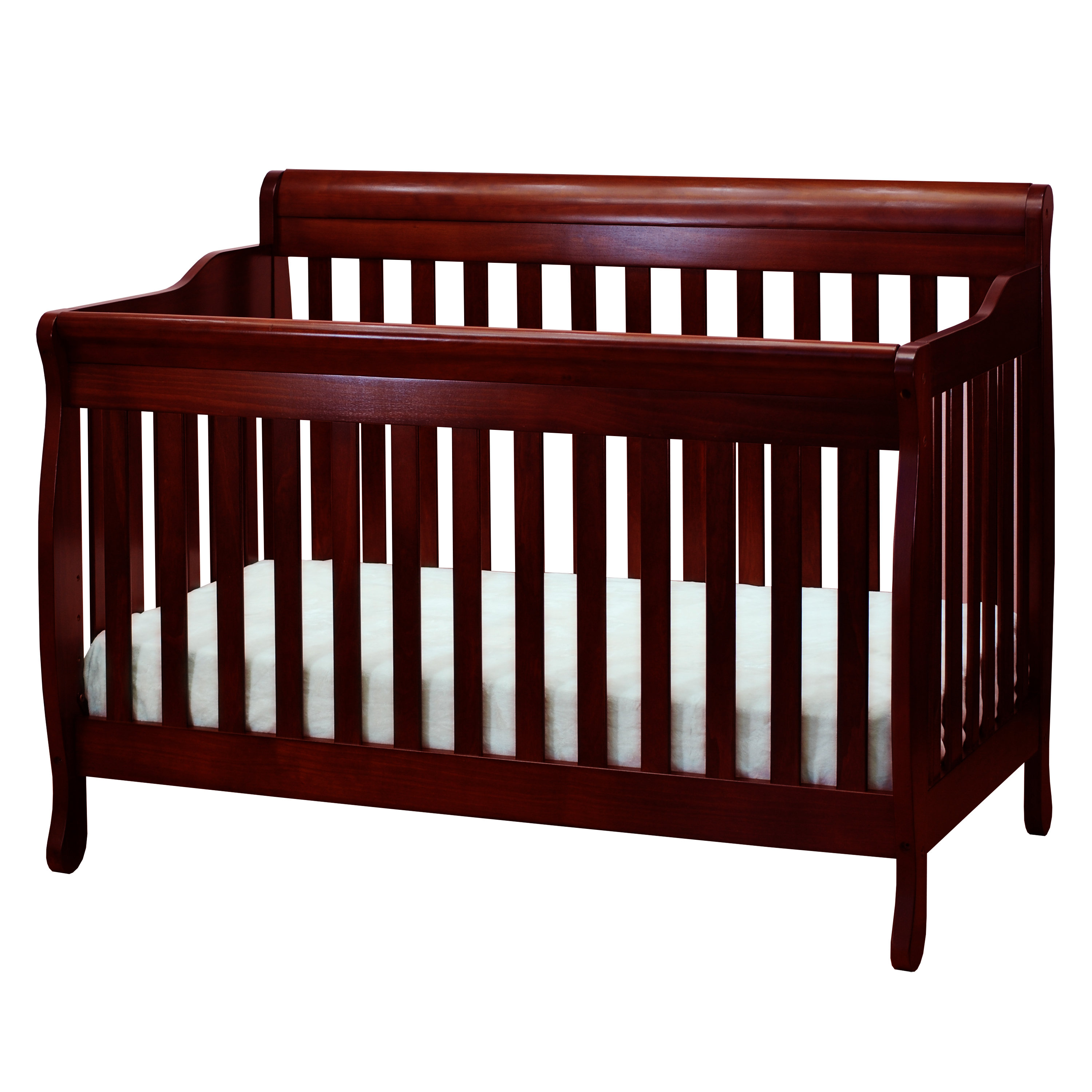 cherry wood convertible crib