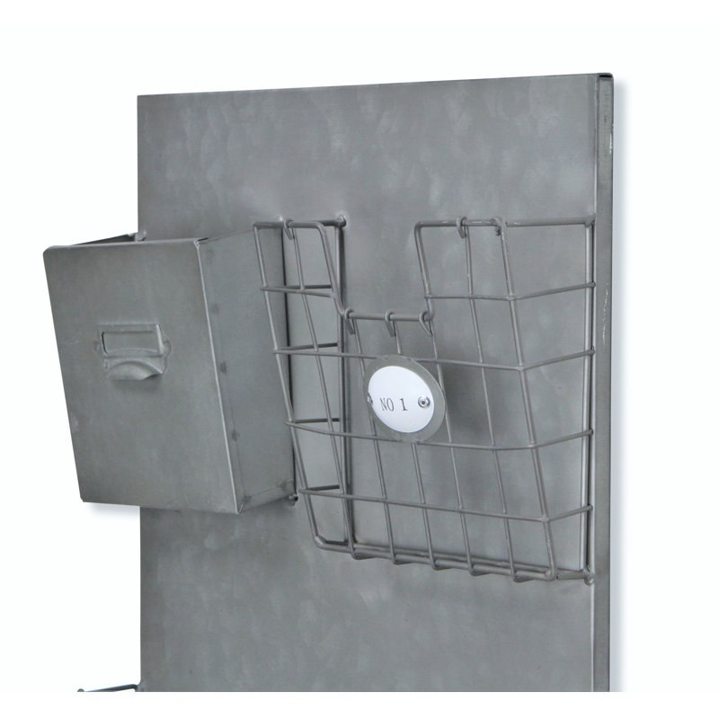 Wildon Home Wall Organizer With Key Hooks Baskets Reviews Wall Organizer With Key Hooks