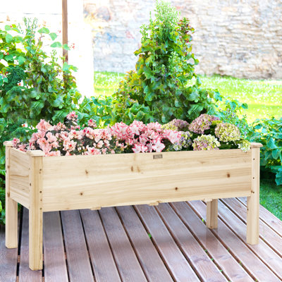 Wood Elevated Planter