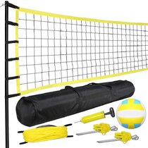 240''x24'' Portable Volleyball Net System Set for Beach Backyard Adjustable Post 