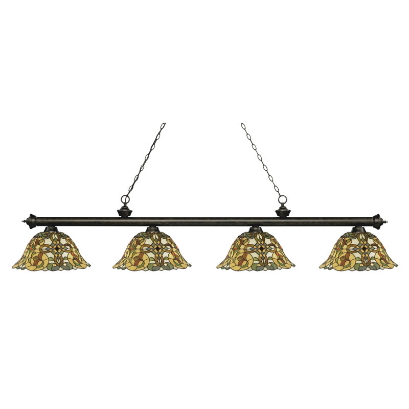 Fleur De Lis Living Billington 4 Light Pool Table Linear Pendant Wayfair