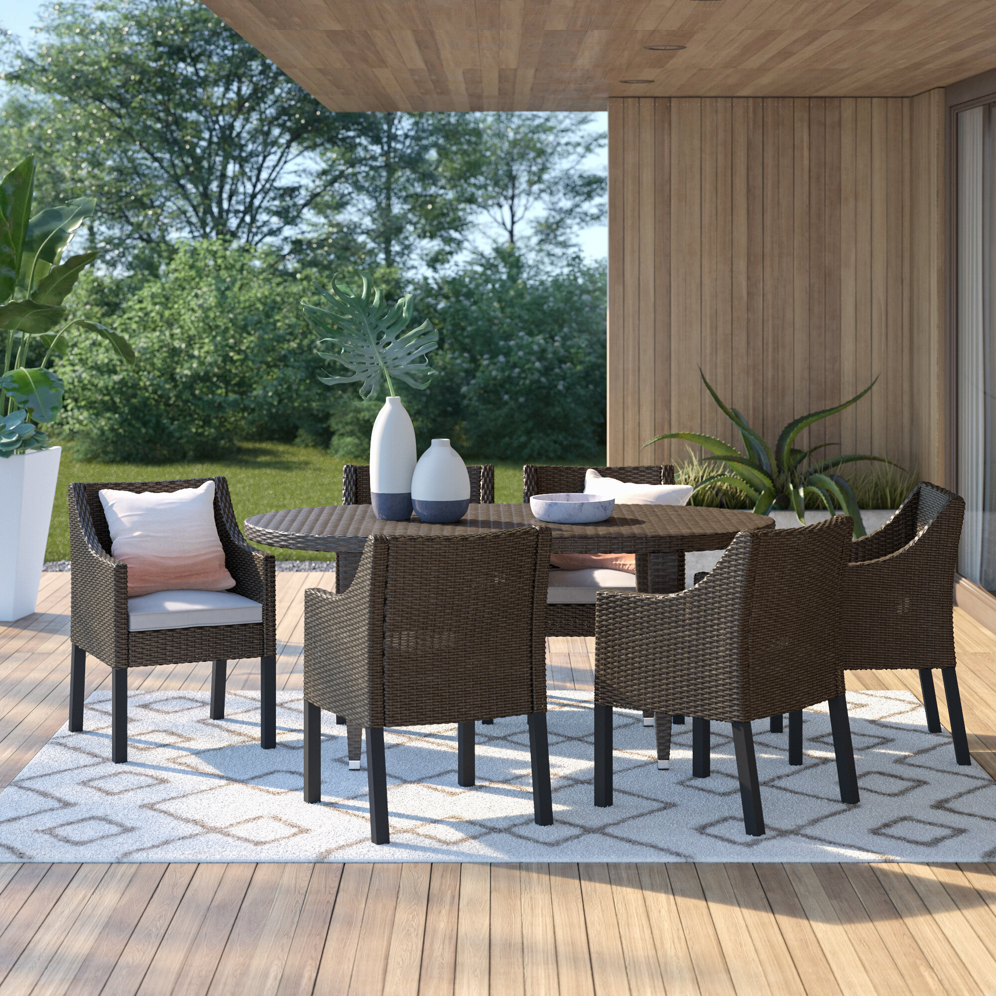 bailey 7 piece dining set