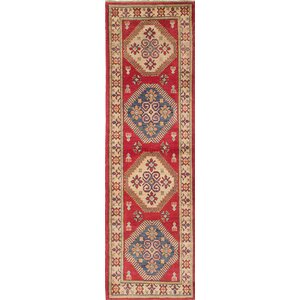 One-of-a-Kind Gazni Hand-Knotted Beige/Red Area Rug